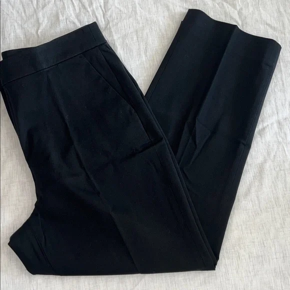 NEW J. Crew Women's Kate Pants Cotton Stretch Black Size 14 - Picture 6 of 6